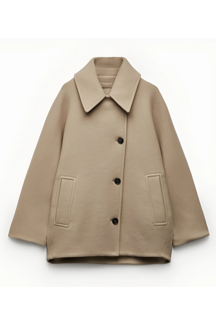 Trendy oversized jakke med afslappet pasform