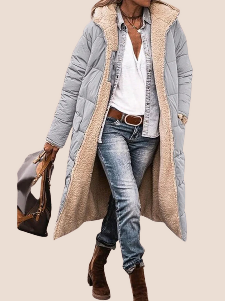 Lang vinterfrakke til kvinder