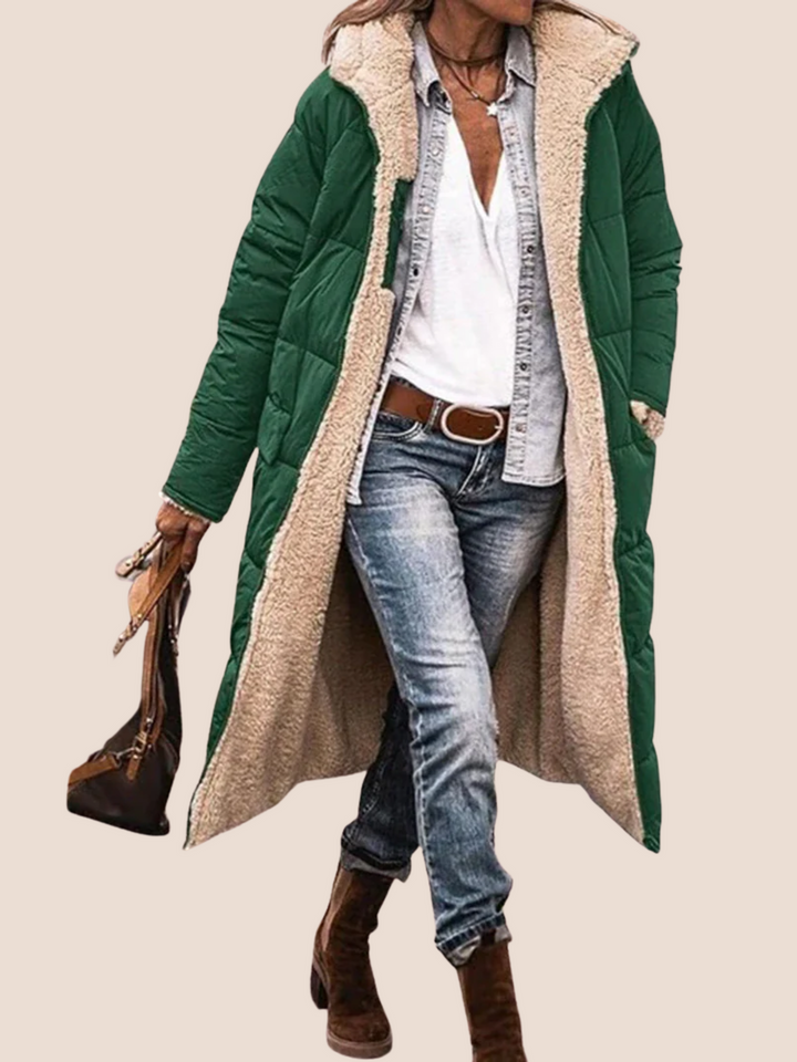Lang vinterfrakke til kvinder