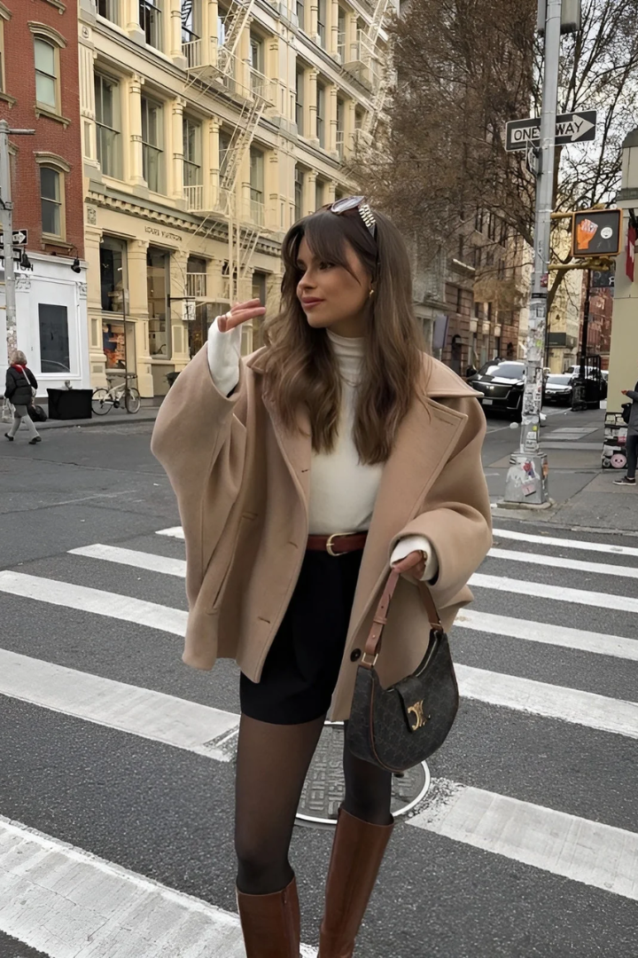 Trendy oversized jakke med afslappet pasform