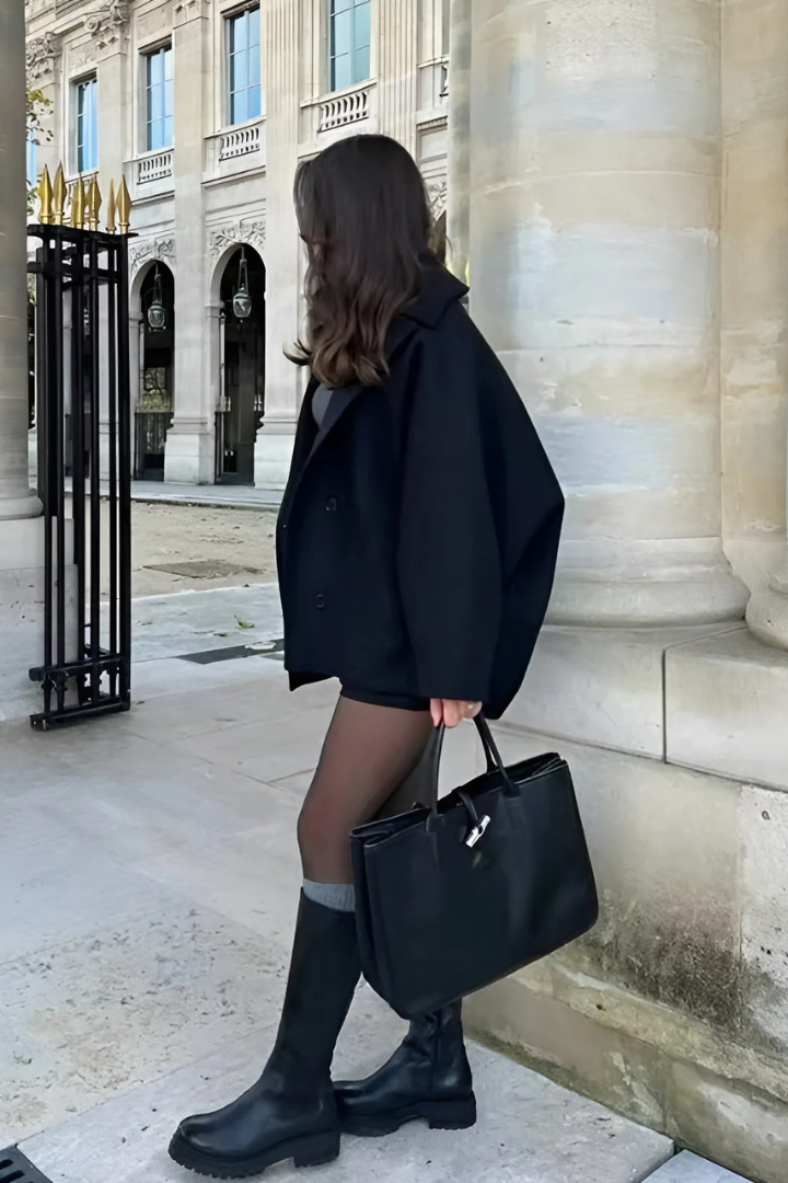 Trendy oversized jakke med afslappet pasform