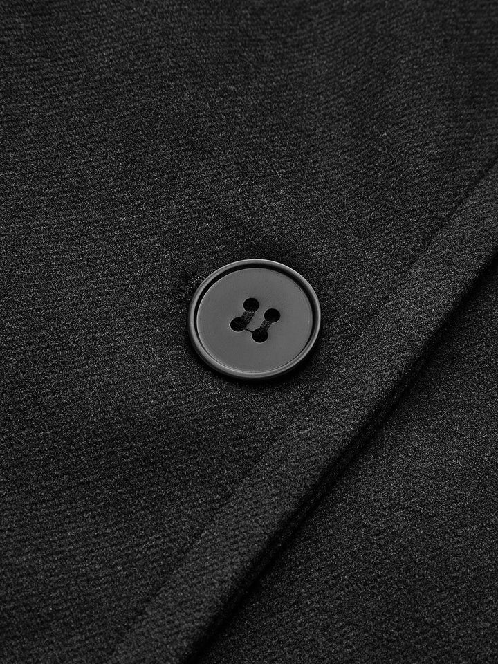 Kort damefrakke med revers og oversized pasform