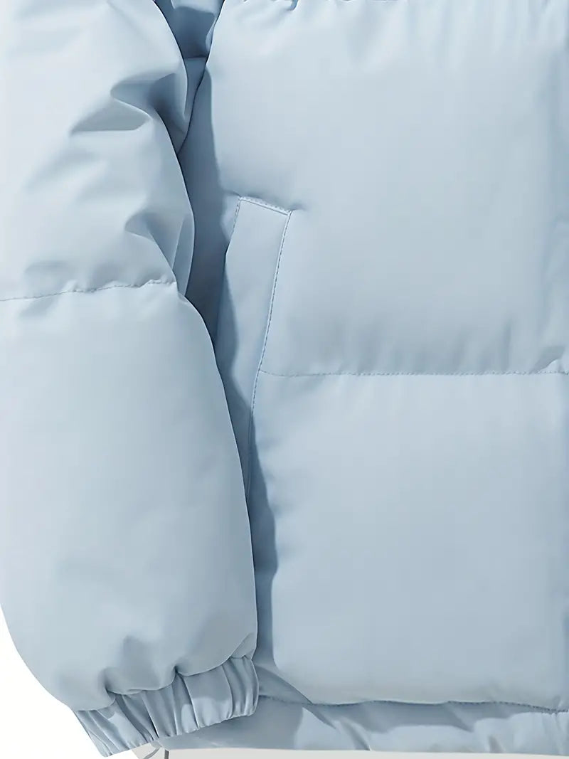 Foret dame vinterjakke med hætte og quiltet design