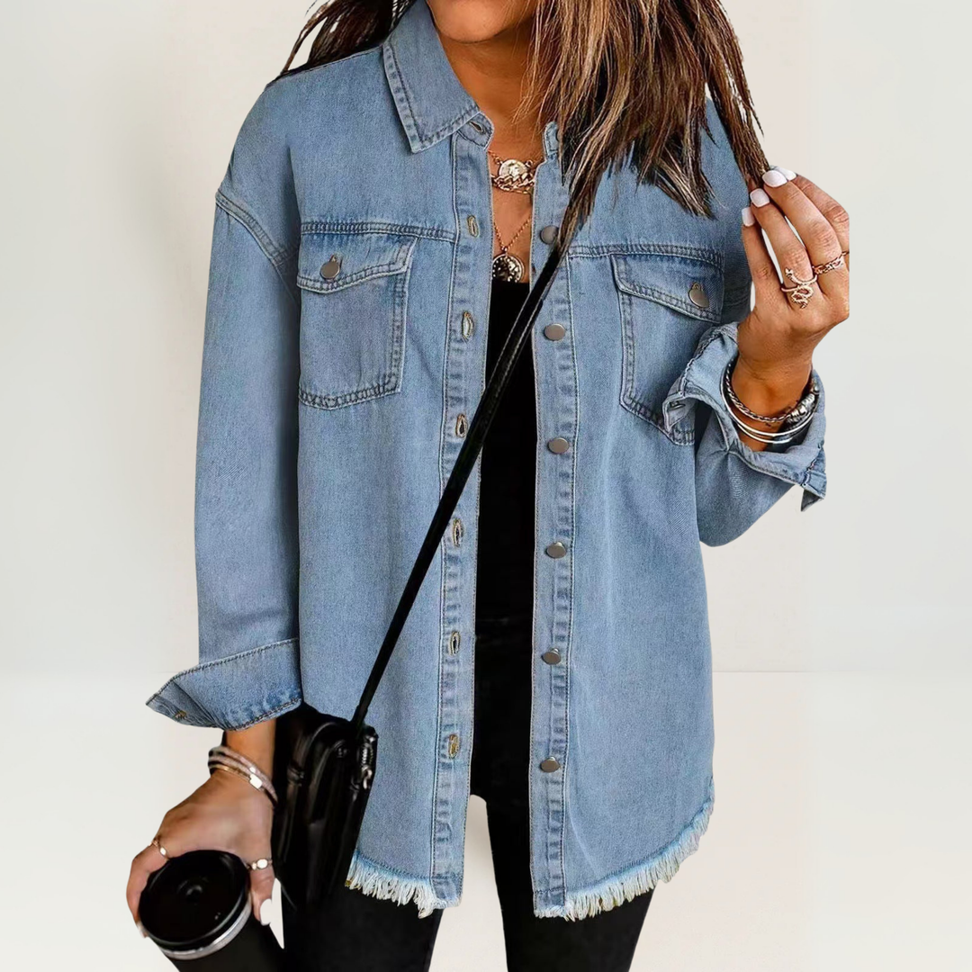 Tidløs og afslappet denimjakke