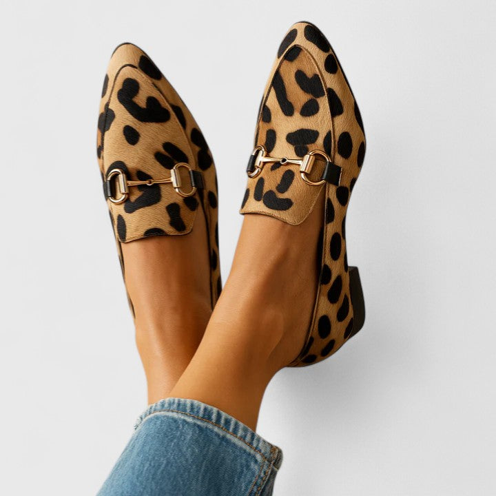 Dame loafers med spids snude