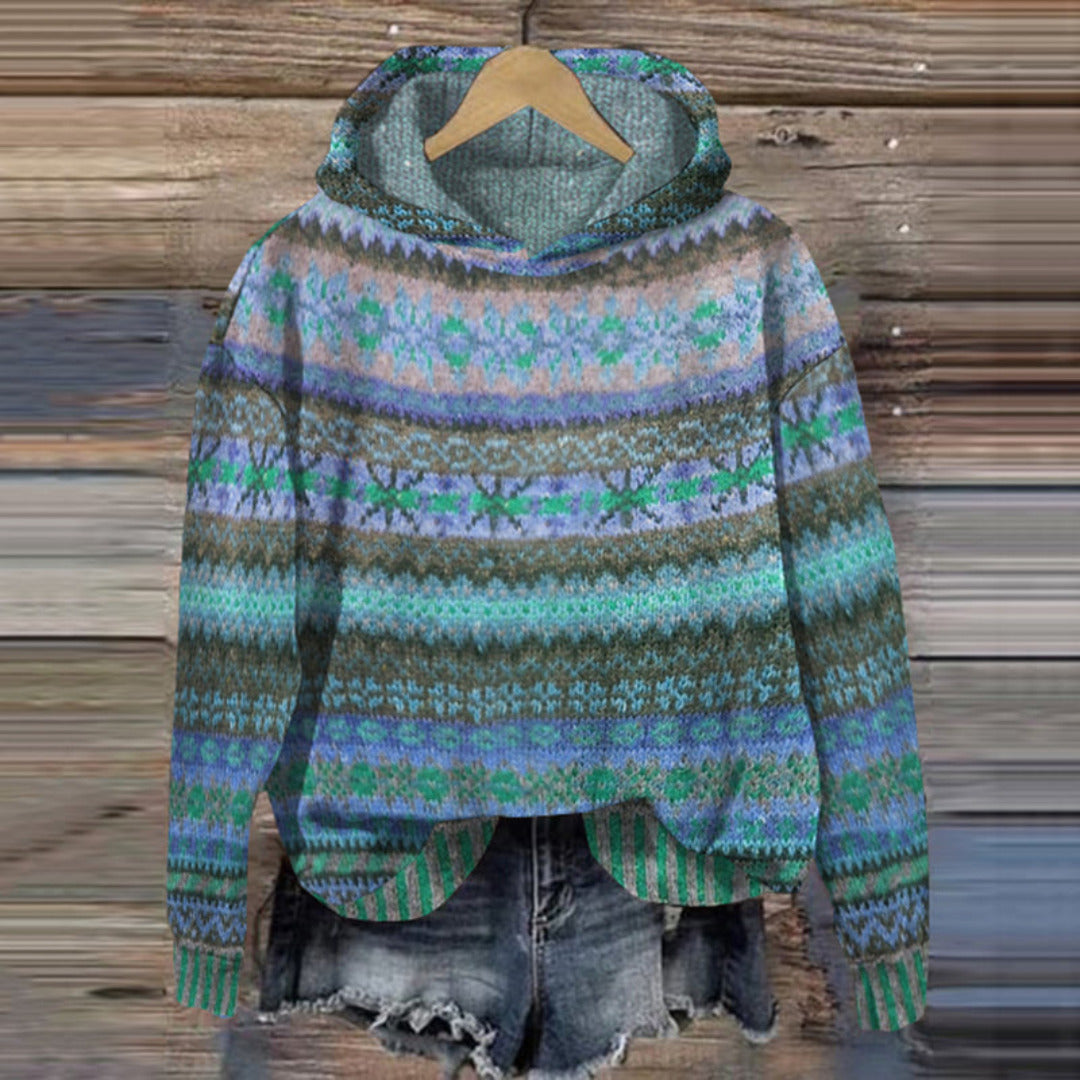 Dame hættetrøje – hoodie med hætte