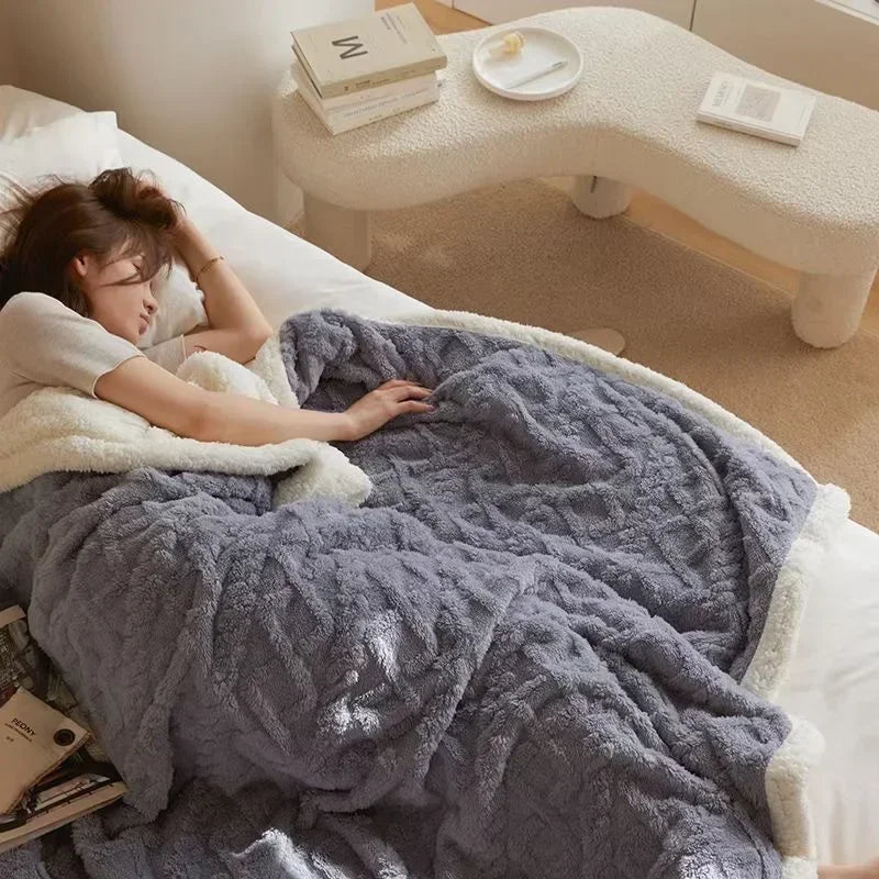 Hyggeligt tæppe til vinteren