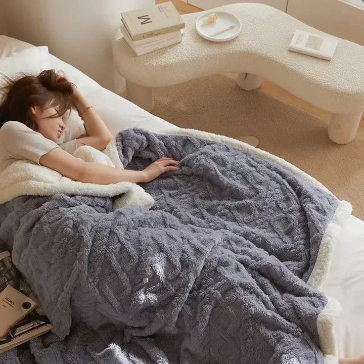 Hyggeligt tæppe til vinteren