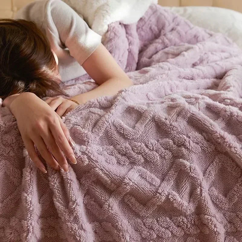 Hyggeligt tæppe til vinteren