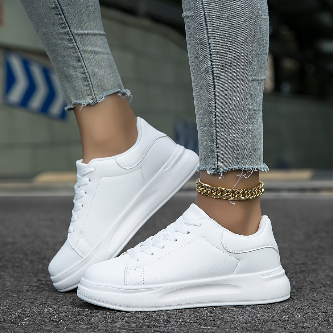Dame sneakers med snørelukning