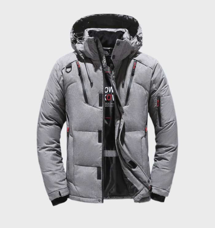 Tykforet parka herre vinterfrakke