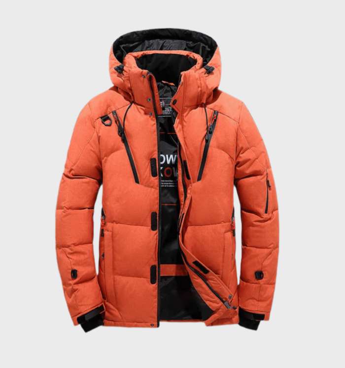 Tykforet parka herre vinterfrakke