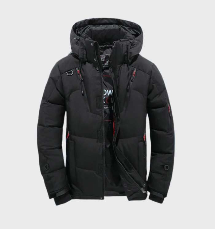 Tykforet parka herre vinterfrakke
