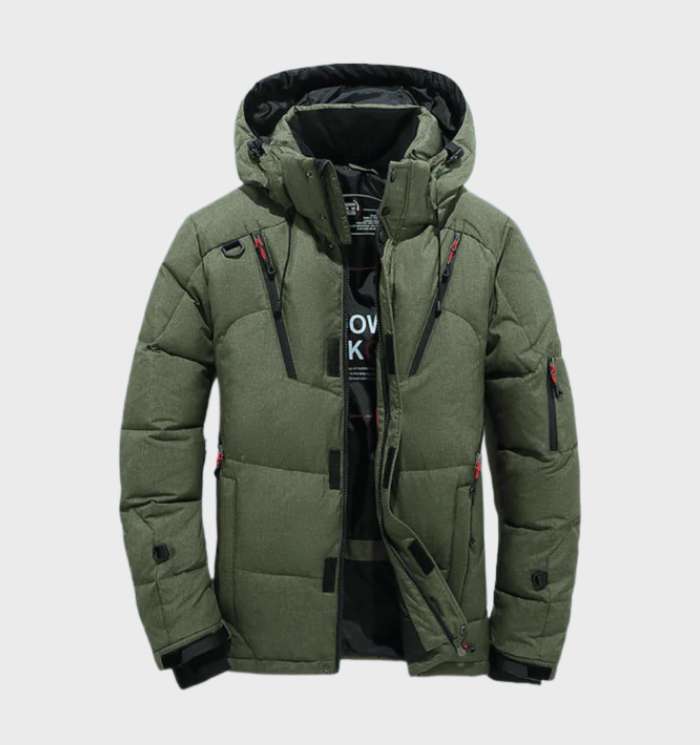 Tykforet parka herre vinterfrakke
