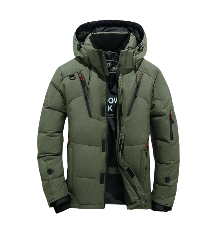 Tykforet parka herre vinterfrakke