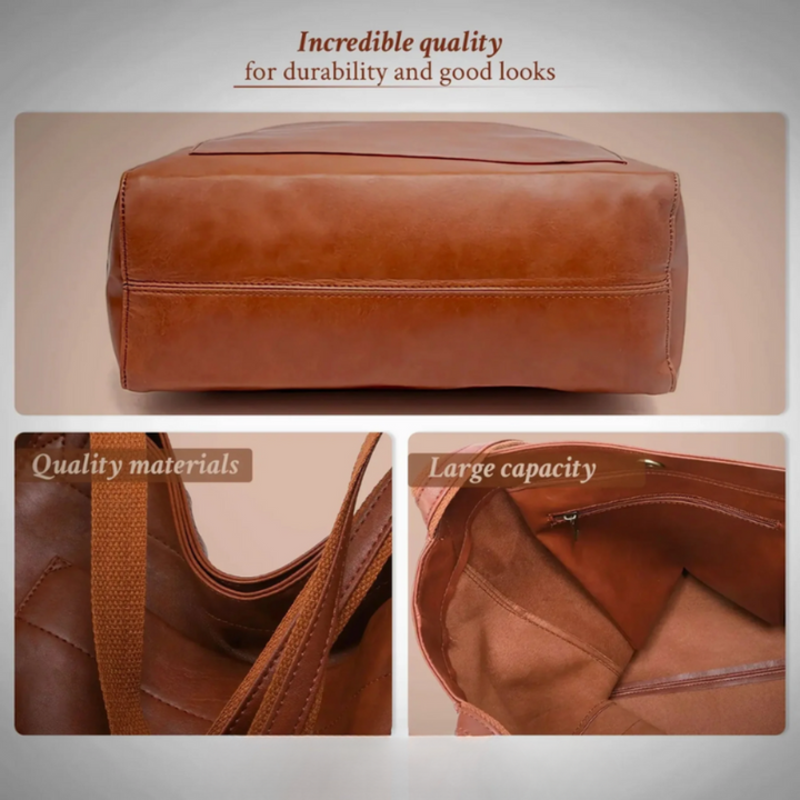 Dame Taske Klassisk – Brun, Sort Shopper Tote Med Tidløs Karakter