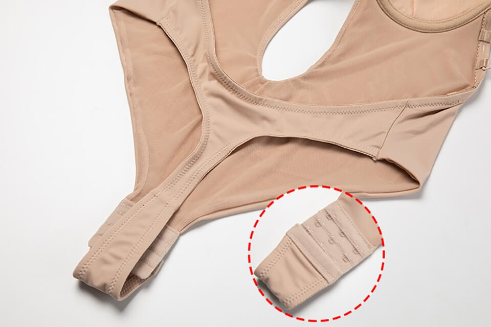 Dyb V-hals rygløs bodyshaper