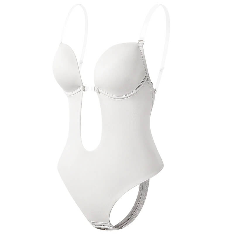Dyb V-hals rygløs bodyshaper