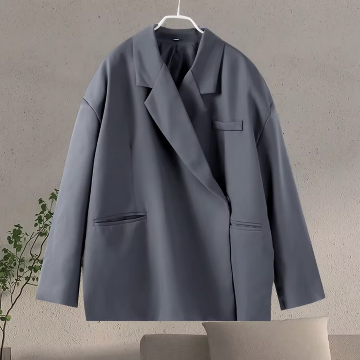 Oversized dame blazer med klassisk snit