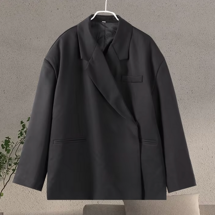 Oversized dame blazer med klassisk snit