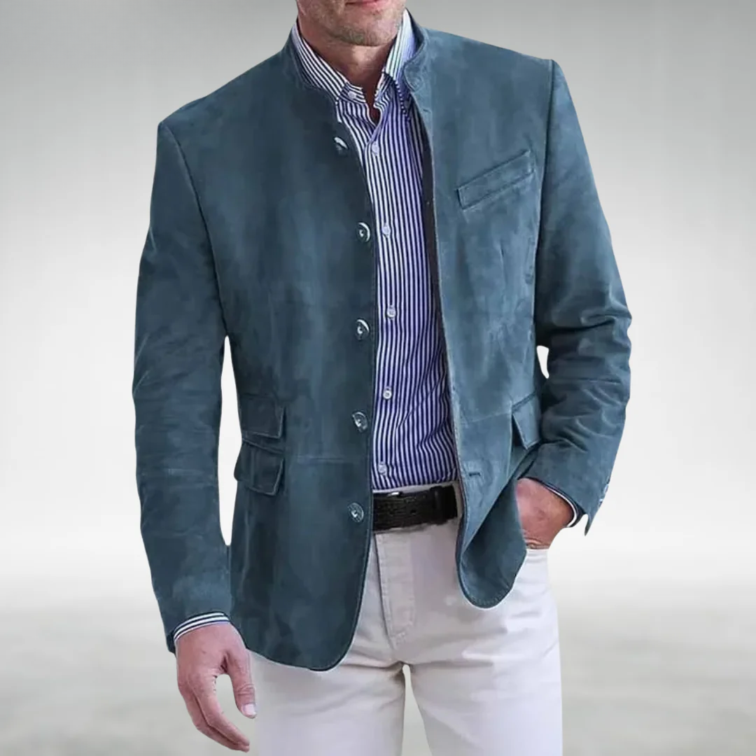 Herre blazer – stilfuld jakke med knapper til hverdag & fest
