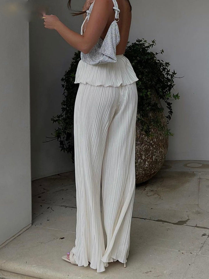 Two-Piece | Kvinders Elegant Halterneck Lounge Sæt
