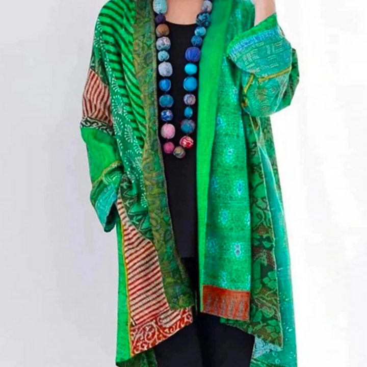 Mønstret dame kimono cardigan