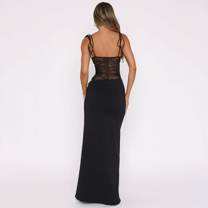 Kvinders Elegant Blonde Korsetkjole | Maxi