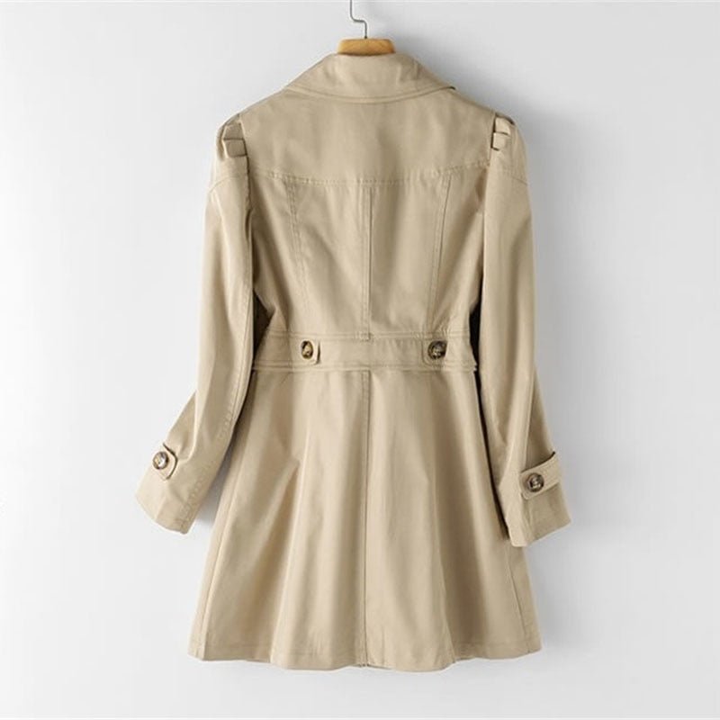 Dame trenchcoat med klassisk snit