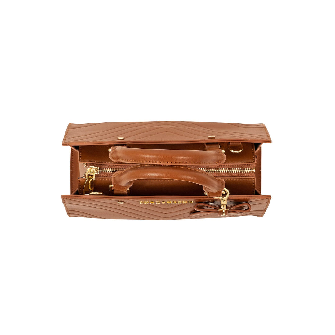 Kvinders rygsæk i klassisk design med lynlåslomme