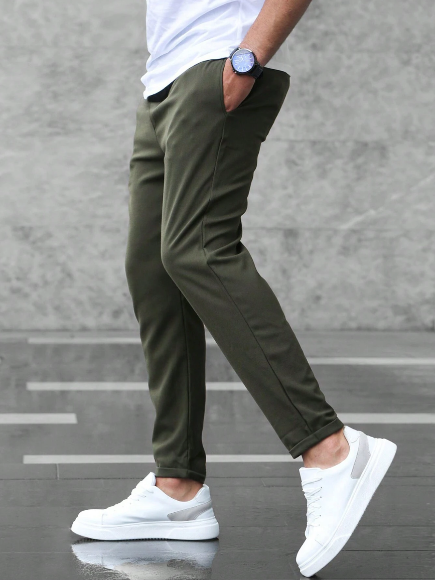 Slim fit herre bukser med stretch