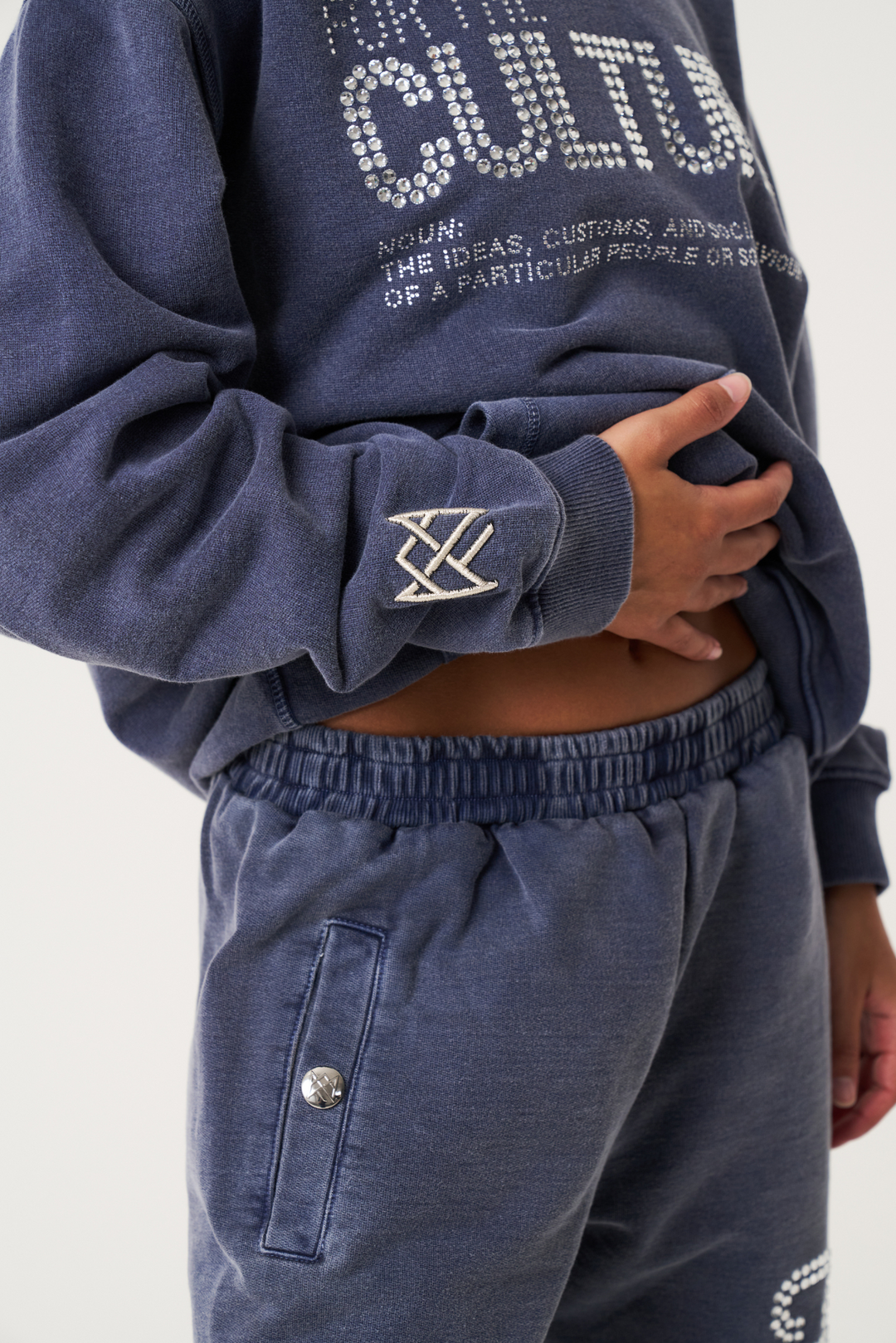 Robin trendy unisex hættetrøje i blå