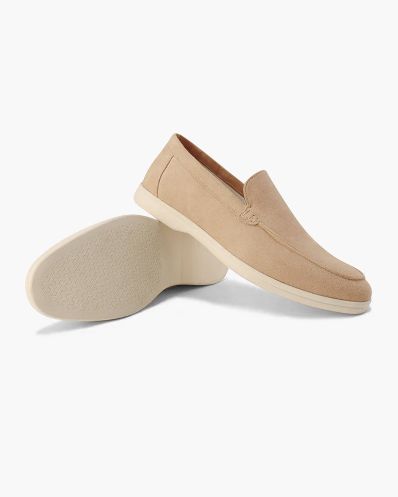 Herre loafers slip-on med lys sål