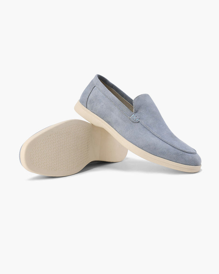 Herre loafers slip-on med lys sål