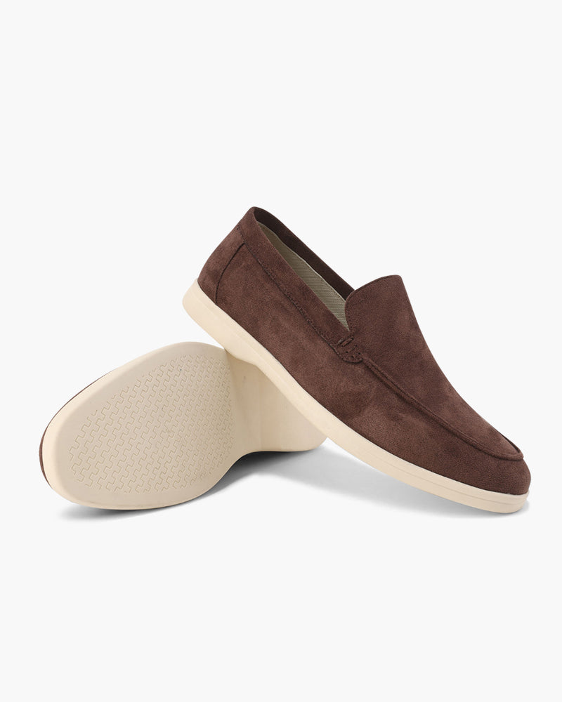 Herre loafers slip-on med lys sål