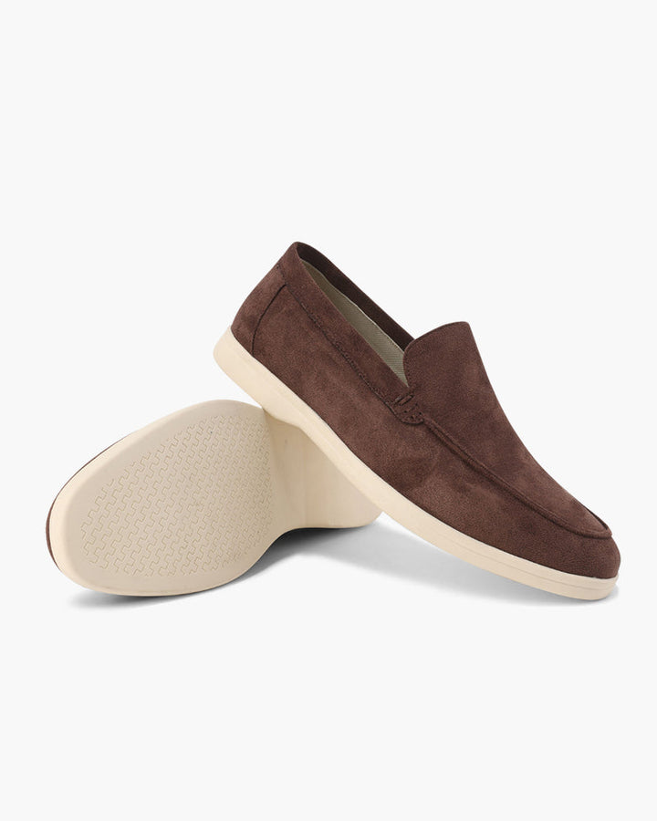 Herre loafers slip-on med lys sål