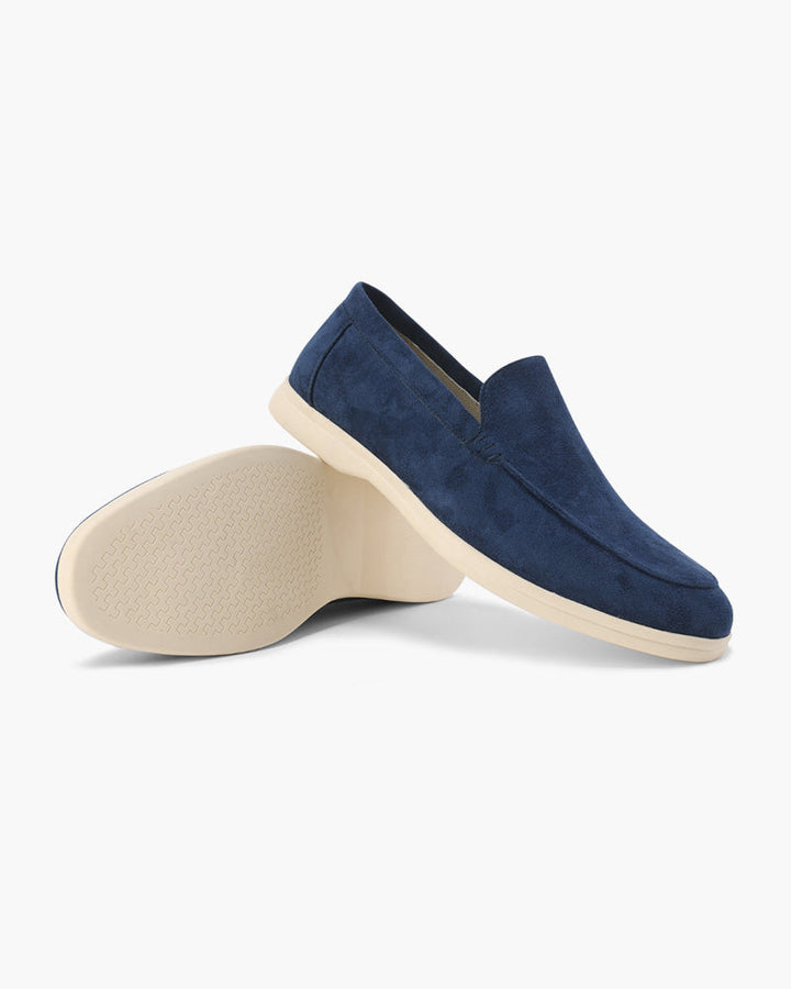 Herre loafers slip-on med lys sål