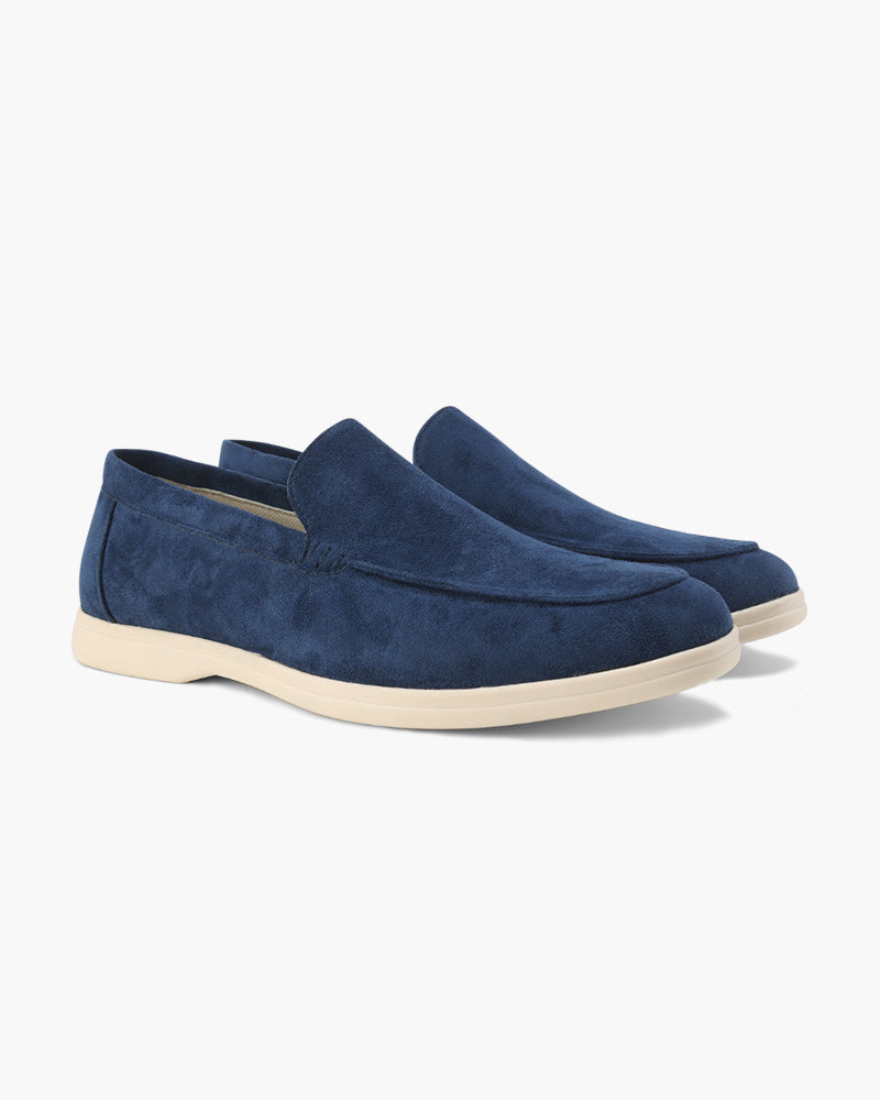 Herre loafers slip-on med lys sål