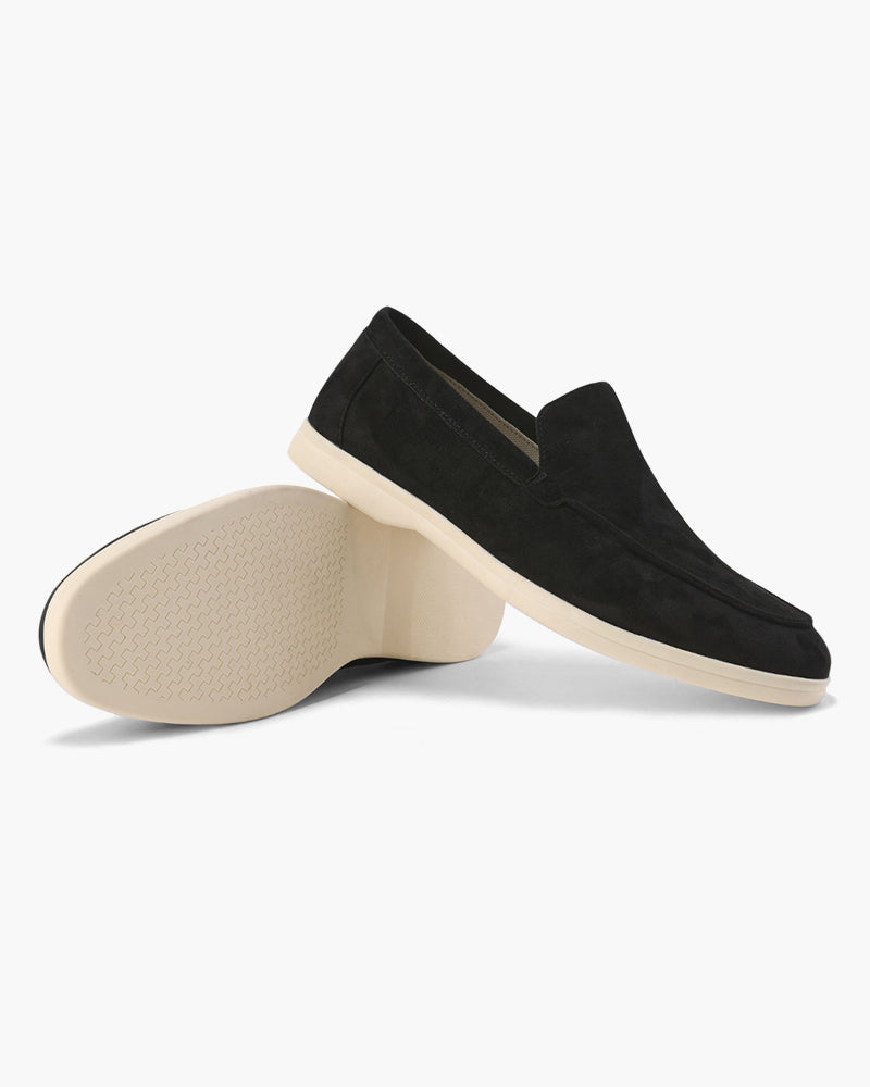 Herre loafers slip-on med lys sål