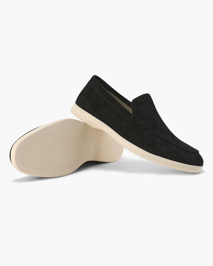 Herre loafers slip-on med lys sål