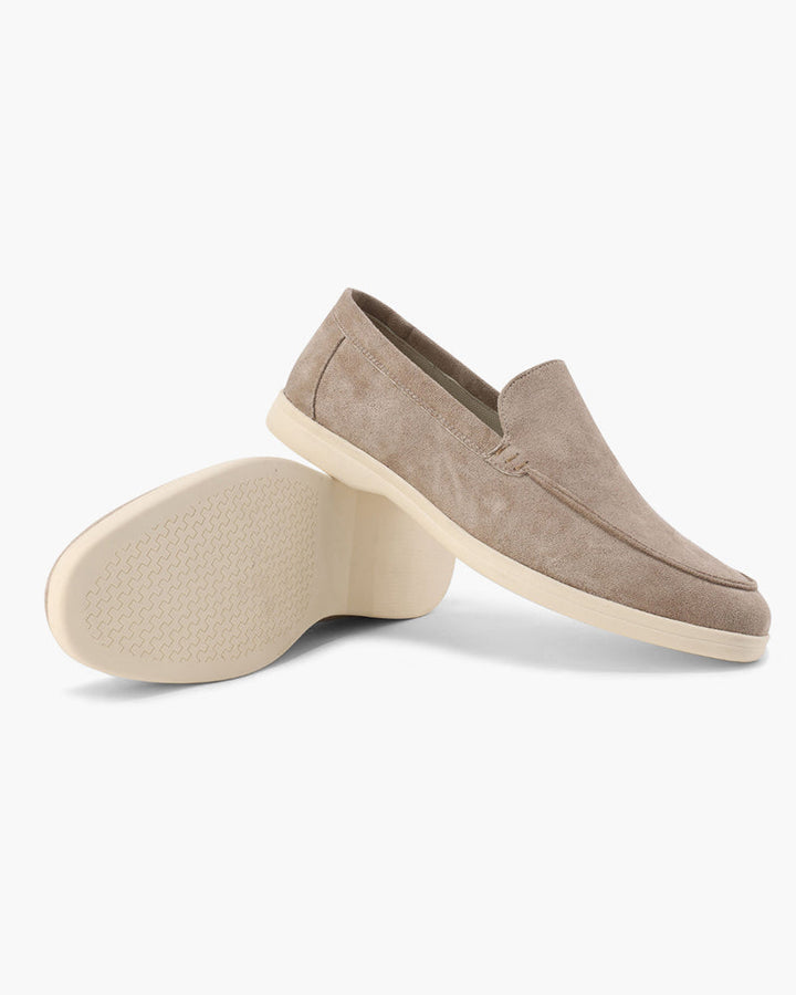 Herre loafers slip-on med lys sål