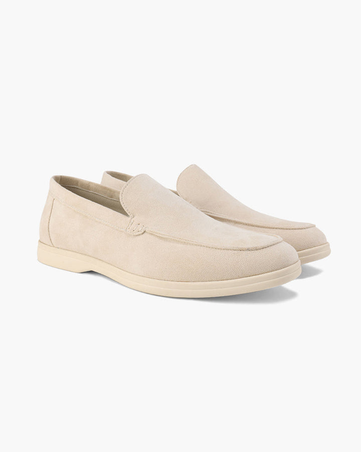 Herre loafers slip-on med lys sål