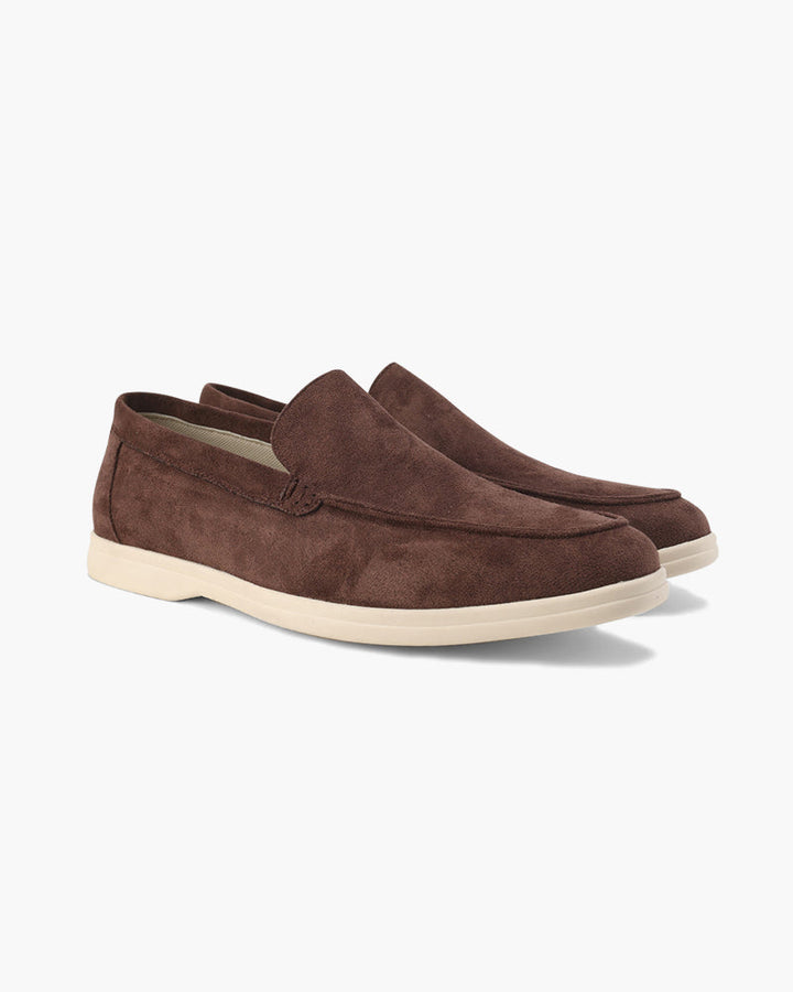 Herre loafers slip-on med lys sål