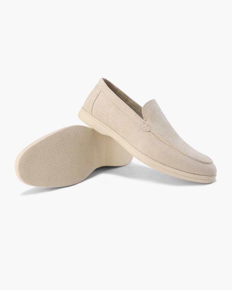 Herre loafers slip-on med lys sål