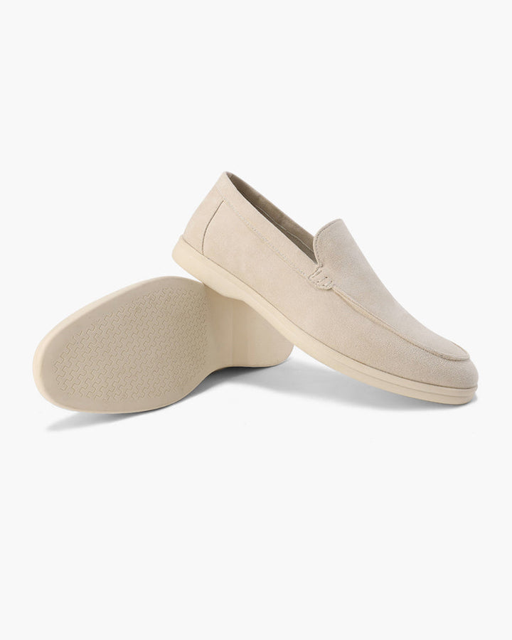 Herre loafers slip-on med lys sål