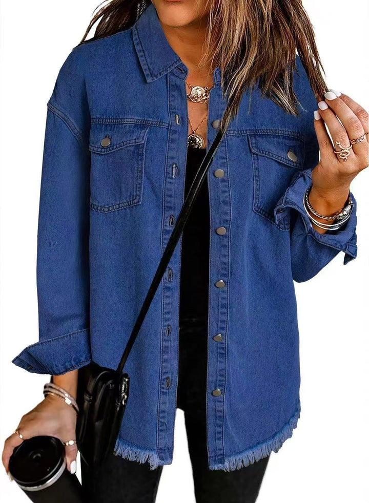 Tidløs og afslappet denimjakke