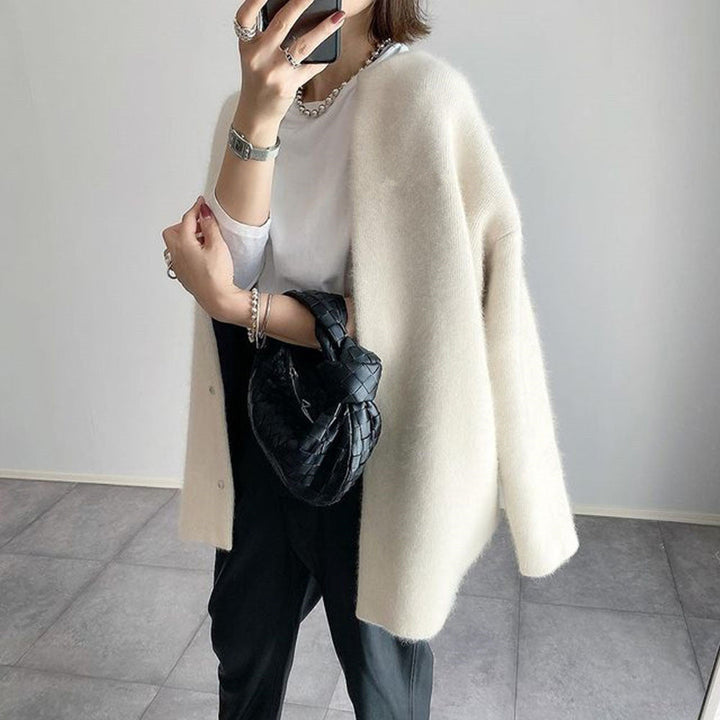 Kvinders cardigan med åbent design