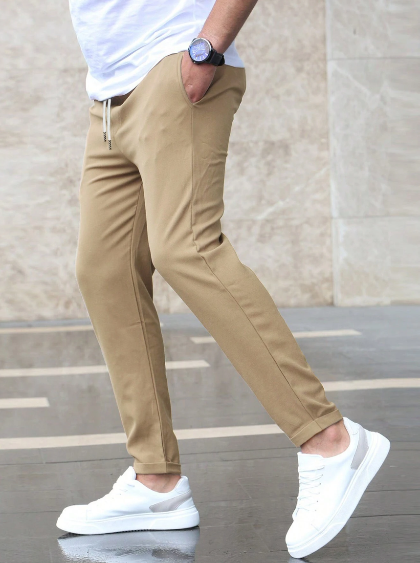 Slim fit herre bukser med stretch