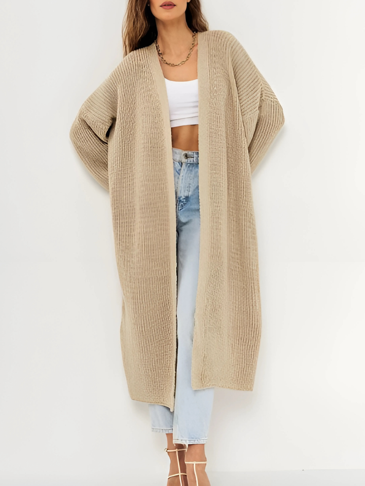 Dame cardigan med åben front