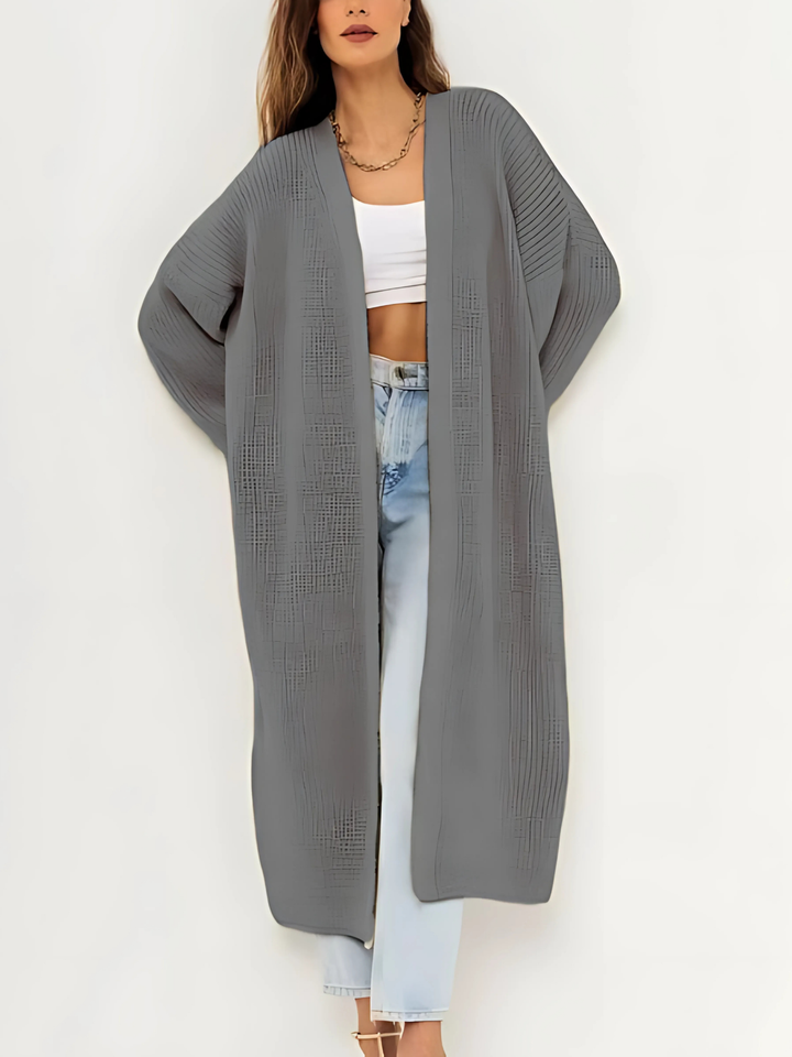 Dame cardigan med åben front